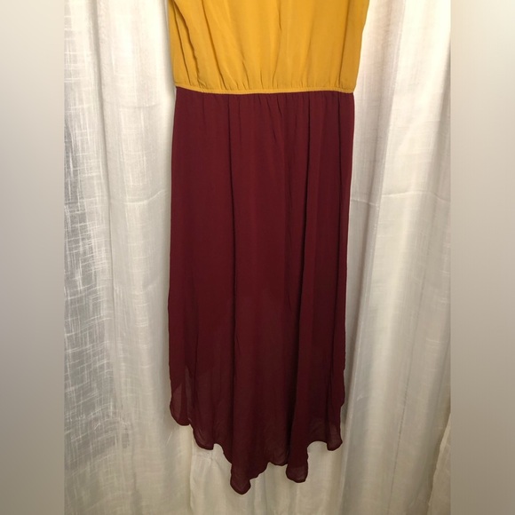 BLVD Mustard Asymmetrical Dress size Large NWT - Picture 11 of 15
